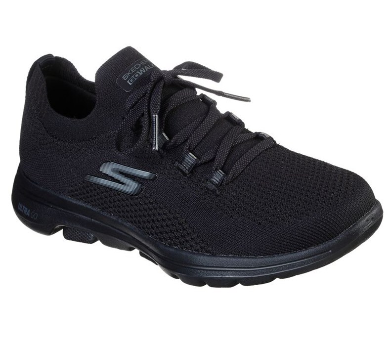 Skechers Dam Svarta Sneakers - Gowalk 5 - Uprise - Sverige (TRQVC-1426)